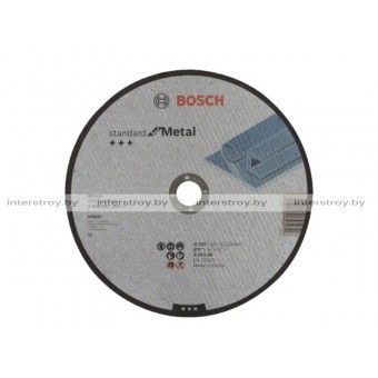 Круг отрезной 230х3.0x22.2 мм для металла Standart BOSCH -3165140658270