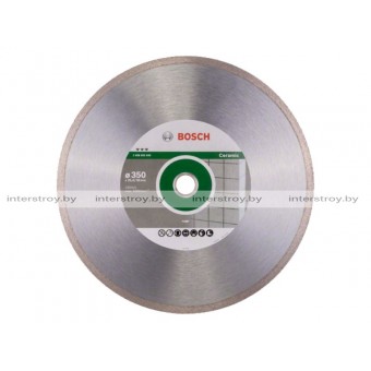 Алмазный круг 350х25.4/30 мм по керамике сплошн. BEST FOR CERAMIC BOSCH -3165140581462