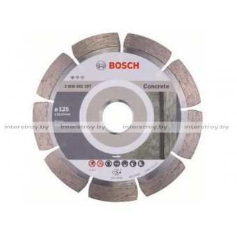 Алмазный круг 125х22 мм по бетону сегмент. STANDARD FOR CONCRETE BOSCH -3165140441254