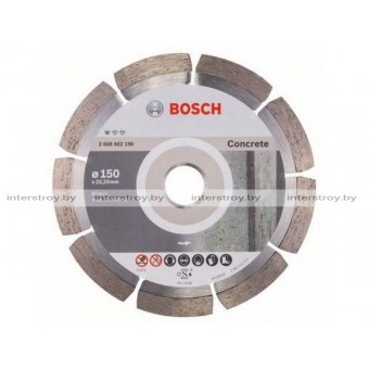Алмазный круг 150х22 мм по бетону сегмент. STANDARD FOR CONCRETE BOSCH -3165140441261