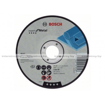 Круг отрезной 125х2.5x22.2 мм для металла Expert BOSCH -3165140116428