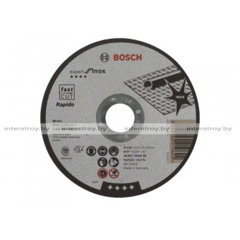 Круг отрезной 125х1.0x22.2 мм для нерж. стали Expert BOSCH -3165140219624