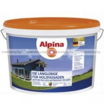 Краска Alpina Долговечная для деревянных фасадов База 3 2.35 л Прозрачная