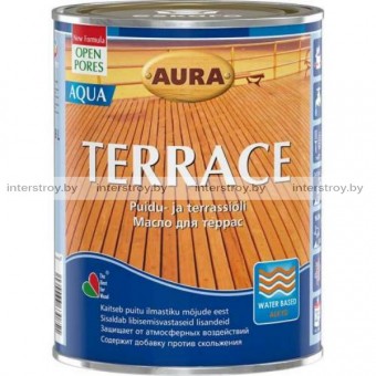 Масло Aura Terrace Aqua Brown для террас 0.9 л
