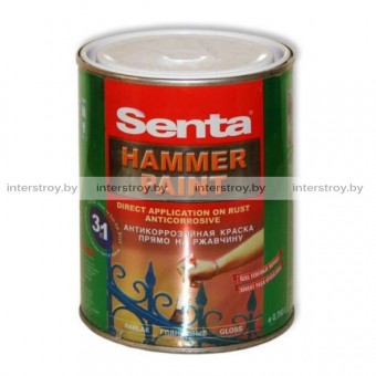 Краска Senta Hammer Paint 330 Парламент с молотковым эффектом 0.75 л Синий
