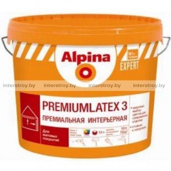 Краска Alpina Expert Premiumlatex 3 База 1 10 л Белая