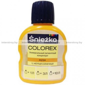 Пигментный концентрат универсальный Sniezka Colorex 12 Желтый солнечный 100 мл