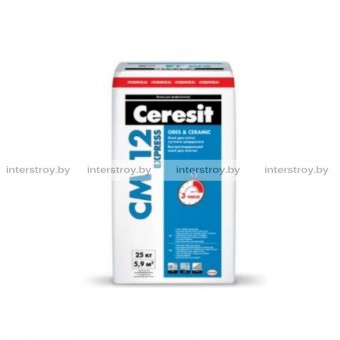 Клей для плитки Ceresit CM 12 Express 25 кг