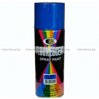 Краска аэрозольная Bosny Fluorescent Spray Paint Blue 400 мл Синяя