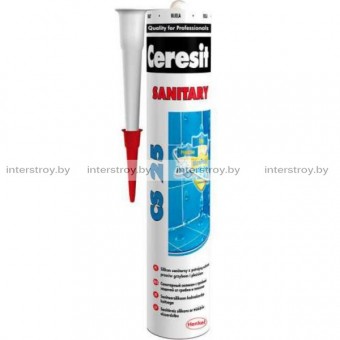 Герметик силиконовый Ceresit CS25 санитарный №01 280мл белый