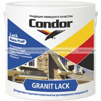 Лак Condor Granit Lack для минеральных поверхностей 10 кг