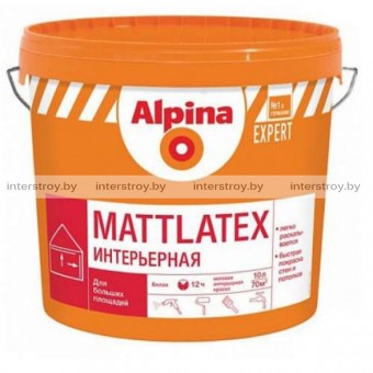 Краска ВД-ВАЭ Alpina Expert Mattlatex 10 л Белая