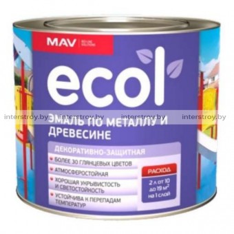 Эмаль MAV ECOL ПФ-115 0.9 кг Бежевая