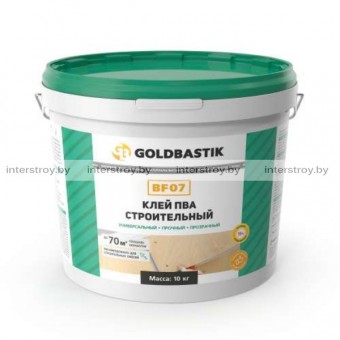 Клей Goldbastik BF 07 ПВА строительный 1 кг прозрачный
