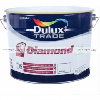 Краска Dulux Trade Diamond Matt износостойкая BW 10 л Белый