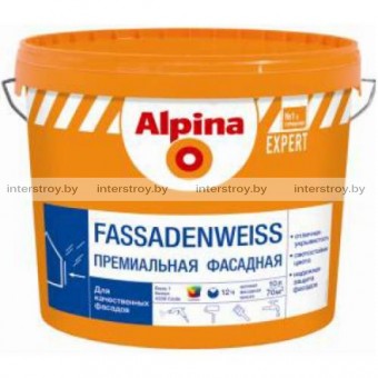 Краска Alpina Expert Fassadenweiss База 3 9.4 л Прозрачная