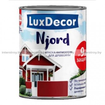 Краска антисептик Luxdecor Njord для древесины 2.5 л Вулканический пляж