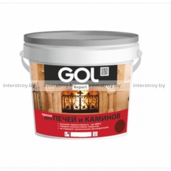 Краска для печей и каминов GOLexpert №141 3 кг белая