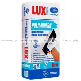 Шпатлевка Тайфун Lux Polimodern Финиш полимерная белая 15 кг