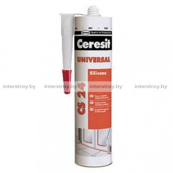 Герметик силиконовый Ceresit CS24 универсальный 280 мл белый