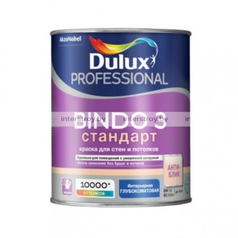 Краска Dulux Prof Bindo 3 матовая для стен и потолков BW 1 л Белая