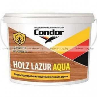 Лак Condor Holz Lazur Aqua 0.9 кг Махагон