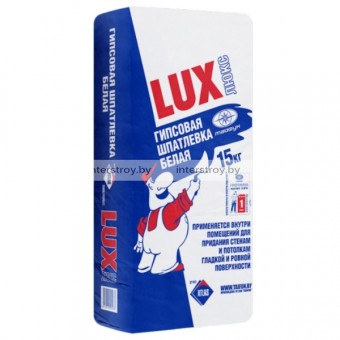 Шпатлевка Тайфун Lux гипсовая белая 15 кг