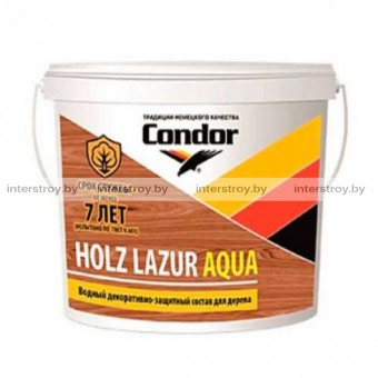 Лак Condor Holz Lazur Aqua ВД-АК 9 кг Венге