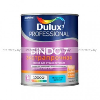 Краска Dulux Prof Bindo 7 матовая для стен и потолков BW 1 л Белая