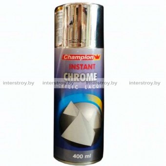 Лак аэрозольный Champion Super Chrome metalic 400 мл Хром