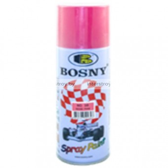 Краска аэрозольная Bosny Acrylic BS30 Rose pink 400 мл Розовая