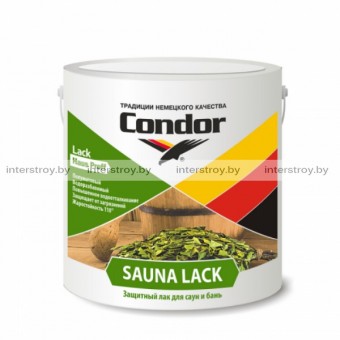 Лак Condor Sauna Lack 2.3 кг