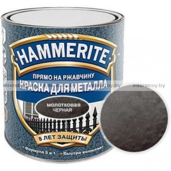 Краска Hammerite с молотковым эффектом Черная 2.5 л