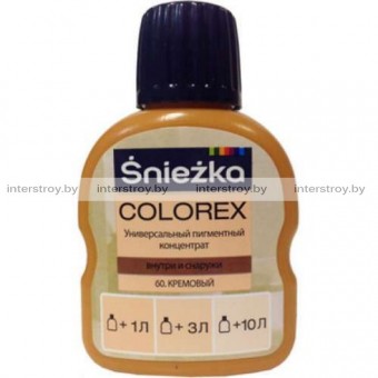 Пигментный концентрат универсальный Sniezka Colorex 60 Кремовый 100 мл