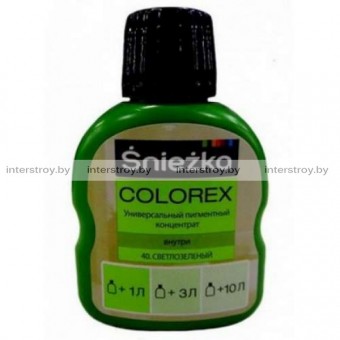 Пигментный концентрат универсальный Sniezka Colorex 40 Светло-зеленый 100 мл