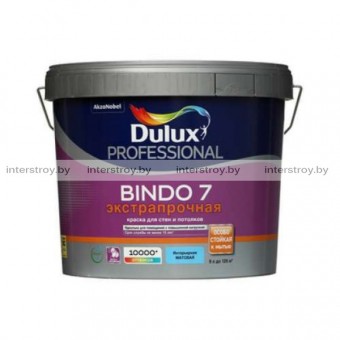 Краска Dulux Prof Bindo 7 матовая для стен и потолков BW 9 л Белая
